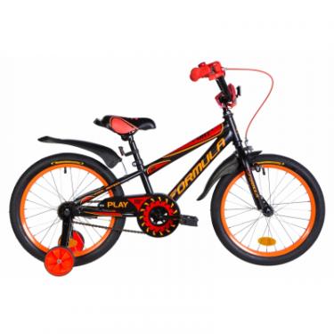 Детский велосипед Formula 18" SPORT рама-9,5" 2020 Black/Orange Фото