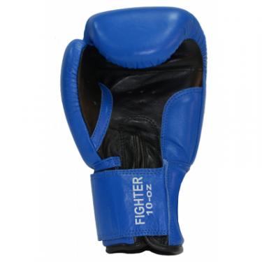 Боксерские перчатки Benlee Fighter 10oz Blue/Black Фото 2