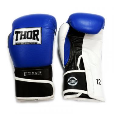 Боксерские перчатки Thor Ultimate 12oz Blue/Black/White Фото 4