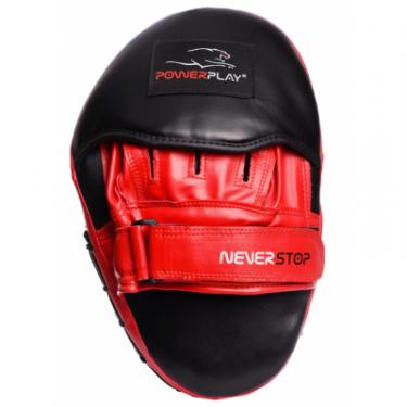Лапы боксерские PowerPlay 3051 PU Black/Red Фото 1