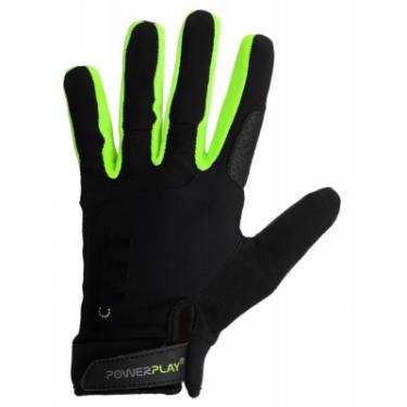 Перчатки для фитнеса PowerPlay Hit Full Finger Black/Green M Фото 2