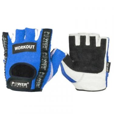 Перчатки для фитнеса Power System Workout PS-2200 Blue M Фото