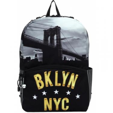 Рюкзак школьный Mojo Бруклин Нью Йорк Черно-белый Фото 3