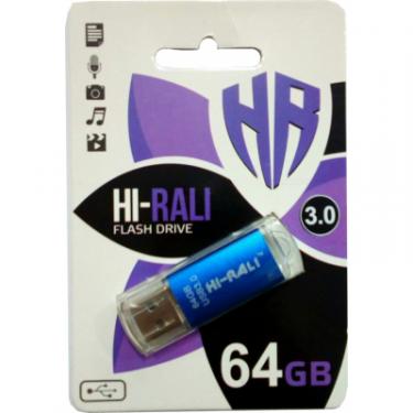 USB флеш накопитель Hi-Rali 64GB Rocket Series Blue USB 2.0 Фото