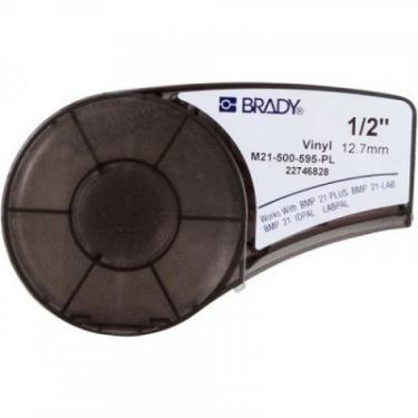 Лента для принтера этикеток Brady винил, 12.7mm/6.4m. Белый на фиолетовом Фото