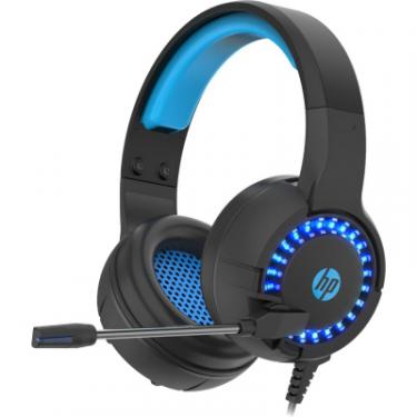 Наушники HP DHE-8011UM Gaming Blue LED Black Фото