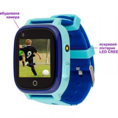 Смарт-часы Amigo GO005 4G WIFI Kids waterproof Thermometer Blue Фото 3