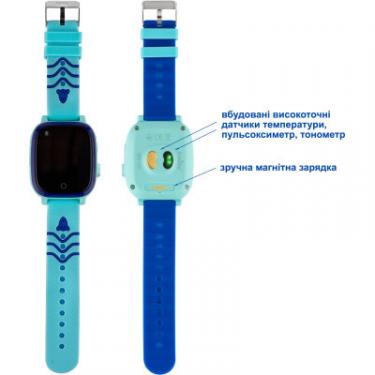 Смарт-часы Amigo GO005 4G WIFI Kids waterproof Thermometer Blue Фото 4