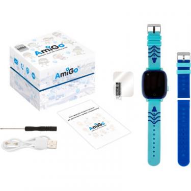 Смарт-часы Amigo GO005 4G WIFI Kids waterproof Thermometer Blue Фото 7