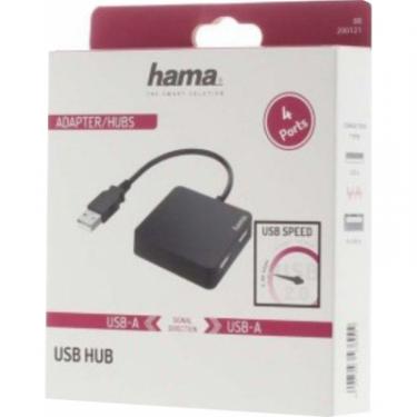 Концентратор Hama 4 Ports USB 2.0 Black Фото 1