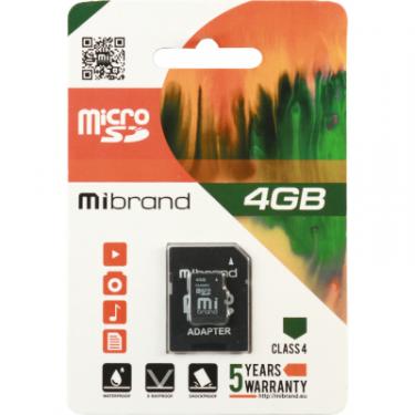 Карта памяти Mibrand 4GB microSDHC class 4 Фото