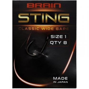 Крючок Brain fishing Sting Classic Wide Gape 01 (8 шт/уп) Фото 1
