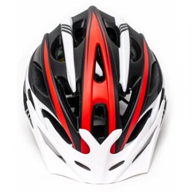 Шлем Cigna WT-016 L 58-61 см Black/White/Red Фото 2