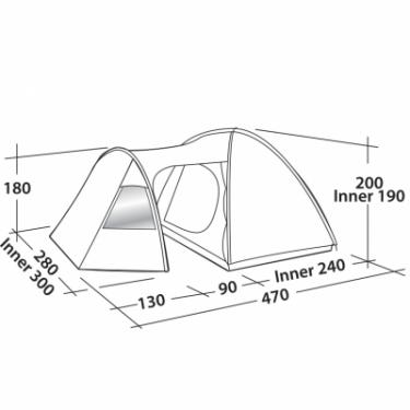 Палатка Easy Camp Eclipse 500 Rustic Green Фото 1