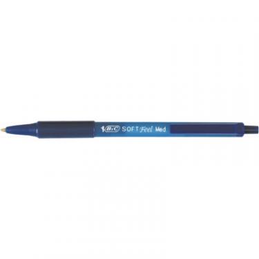 Ручка шариковая Bic Soft Feel Clic Grip, синяя Фото