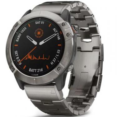 Смарт-часы Garmin fenix 6X Pro Solar, Titanium with vented titanium Фото