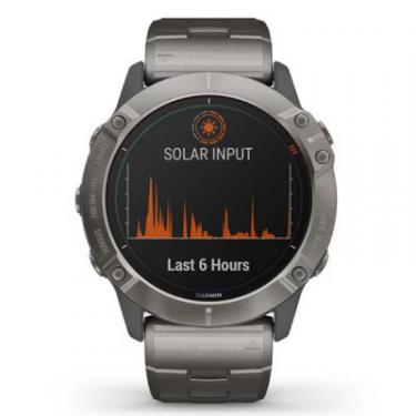 Смарт-часы Garmin fenix 6X Pro Solar, Titanium with vented titanium Фото 6