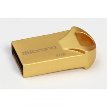 USB флеш накопитель Mibrand 4GB Hawk Gold USB 2.0 Фото