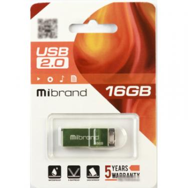 USB флеш накопитель Mibrand 16GB Сhameleon Light Green USB 2.0 Фото 1