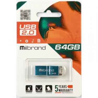USB флеш накопитель Mibrand 64GB Сhameleon Light Blue USB 2.0 Фото 1