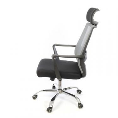 Офисное кресло Аклас Крокус CH TILT Чорне із сірим Фото 2