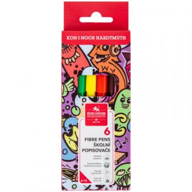Фломастеры Koh-i-Noor Teenage, 6 цветов, картонная упаковка Фото