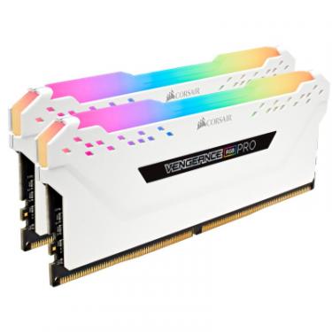 Модуль памяти для компьютера Corsair DDR4 16GB (2x8GB) 3600 MHz Vengeance RGB Pro White Фото 2