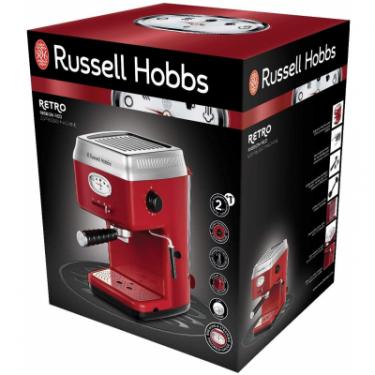 Рожковая кофеварка эспрессо Russell Hobbs Hobbs 28250-56 Retro Фото 9