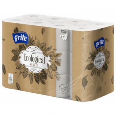 Туалетная бумага Grite Ecological Plius 3 шари 24 рулони Фото
