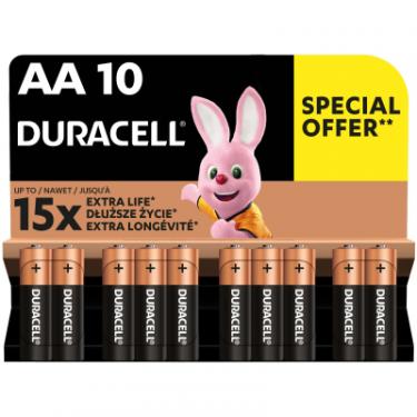 Батарейка Duracell AA лужні 10 шт. в упаковці Фото