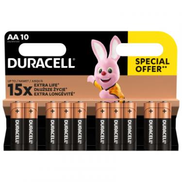 Батарейка Duracell AA лужні 10 шт. в упаковці Фото 1