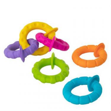 Погремушка Fat Brain Toys набор прорезывателей Гибкие колечки pipSquigz Ring Фото