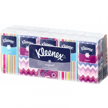 Салфетки косметические Kleenex Original двухслойные 10 пачек по 10 шт. Фото