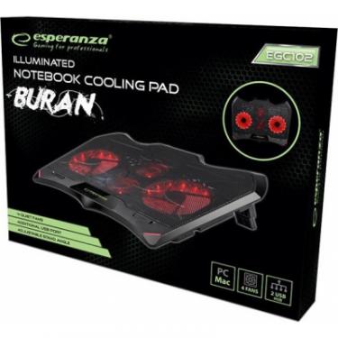 Подставка для ноутбука Esperanza Gaming Notebook Cooling Pad BURAN Фото 3
