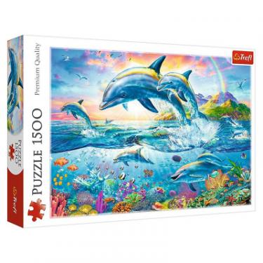Пазл Trefl Семейство дельфинов 1500 элементов Фото