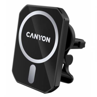 Универсальный автодержатель Canyon Magnetic car holder and wireless charger, C-15-01, Фото