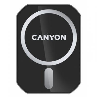 Универсальный автодержатель Canyon Magnetic car holder and wireless charger, C-15-01, Фото 1