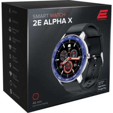 Смарт-часы 2E Alpha X 46 mm Silver-Blue Фото 2