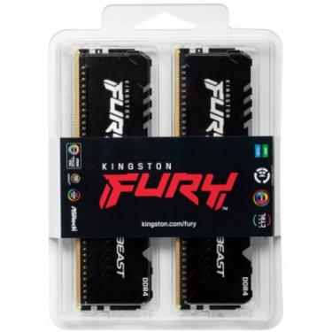 Модуль памяти для компьютера Kingston Fury (ex.HyperX) DDR4 32GB (2x16GB) 3200 MHz Beast RGB Фото 2