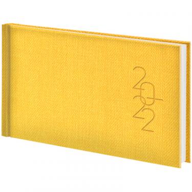 Еженедельник Brunnen Датований 2022 кишеньковий Tweed жовтий А6 144 ст Фото 1