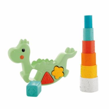 Развивающая игрушка Chicco сортер 2 в 1 Eco+ Динозавр, що балансує Фото 2