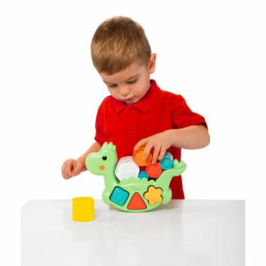 Развивающая игрушка Chicco сортер 2 в 1 Eco+ Динозавр, що балансує Фото 6