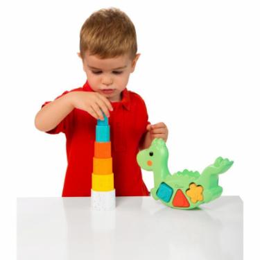 Развивающая игрушка Chicco сортер 2 в 1 Eco+ Динозавр, що балансує Фото 7