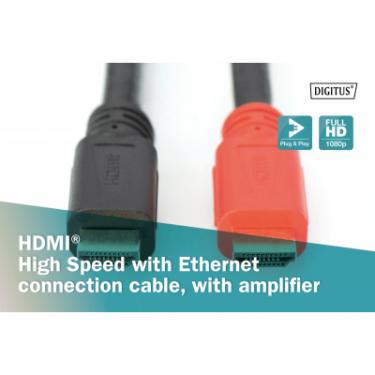 Кабель мультимедийный Digitus HDMI to HDMI 10.0m UHD 4K Amplifier Фото 5