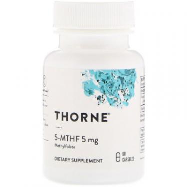 Витамин Thorne Research Фолат, 5-МТГФ, 5-MTHF, 5 мг, 60 Капсул Фото
