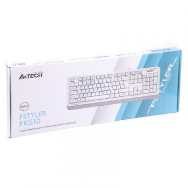 Клавиатура A4Tech FKS10 USB White Фото 3