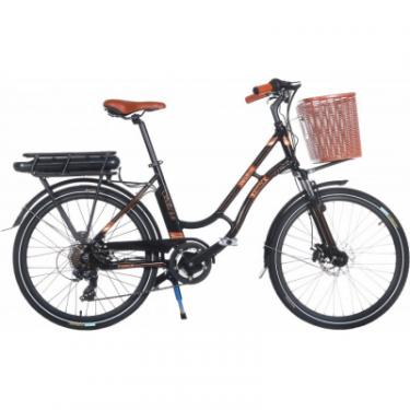 Электровелосипед Trinx E-Bike Sella 2.0 24" рама-17" Black-Brown-Yellow Фото 1