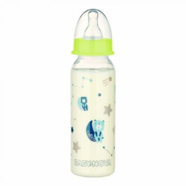 Бутылочка для кормления Baby-Nova Декор пластикова для хлопчика нічна 240 мл Фото 1