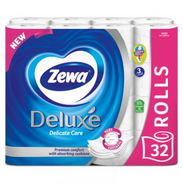 Туалетная бумага Zewa Deluxe білий 3 шари 32 рулони Фото