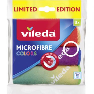 Салфетки для уборки Vileda Microfibre Colors Design 3 шт. Фото